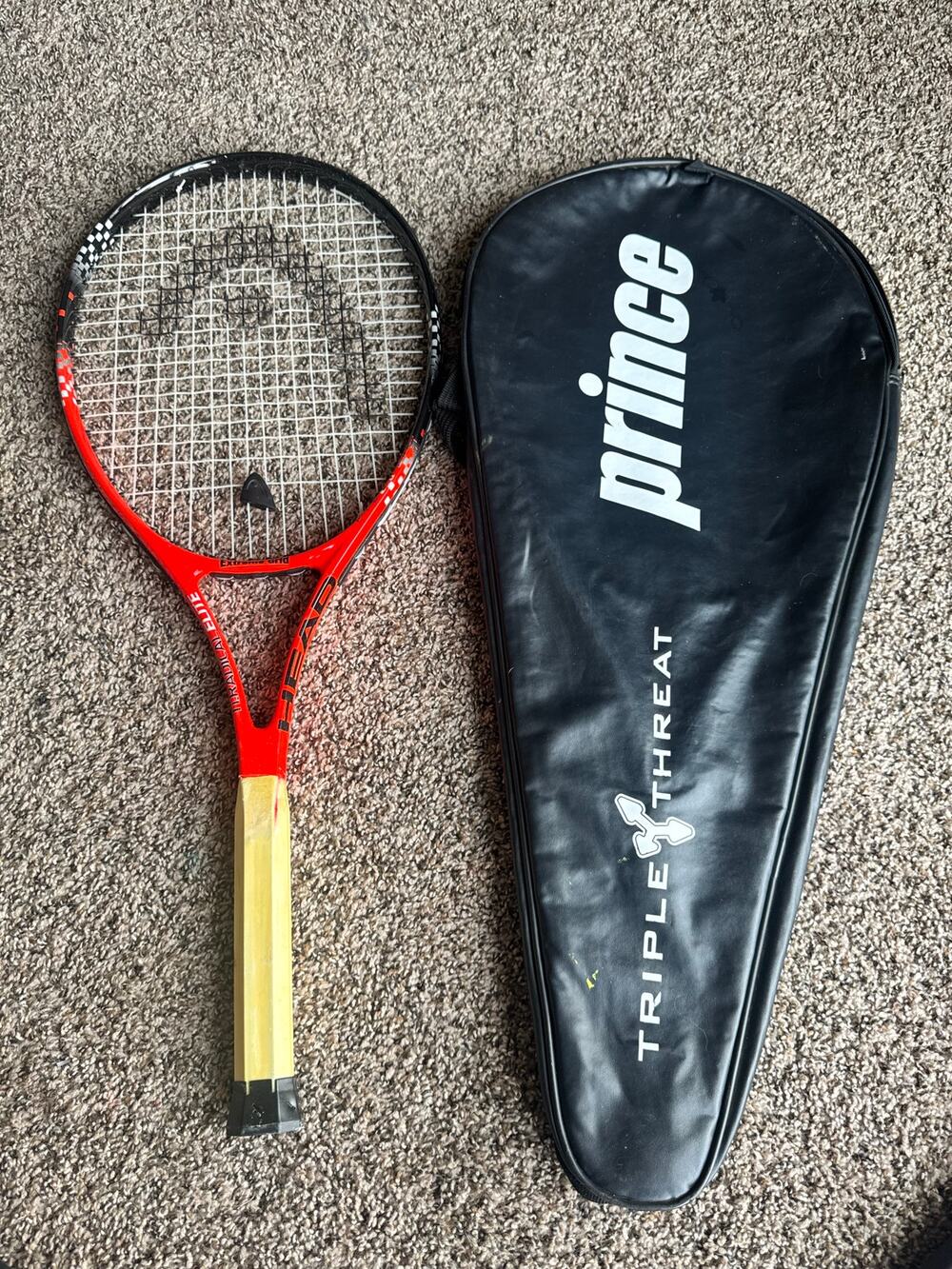 Head Radical Elite Tennis Racquet Grip 4 1/4 with prince case